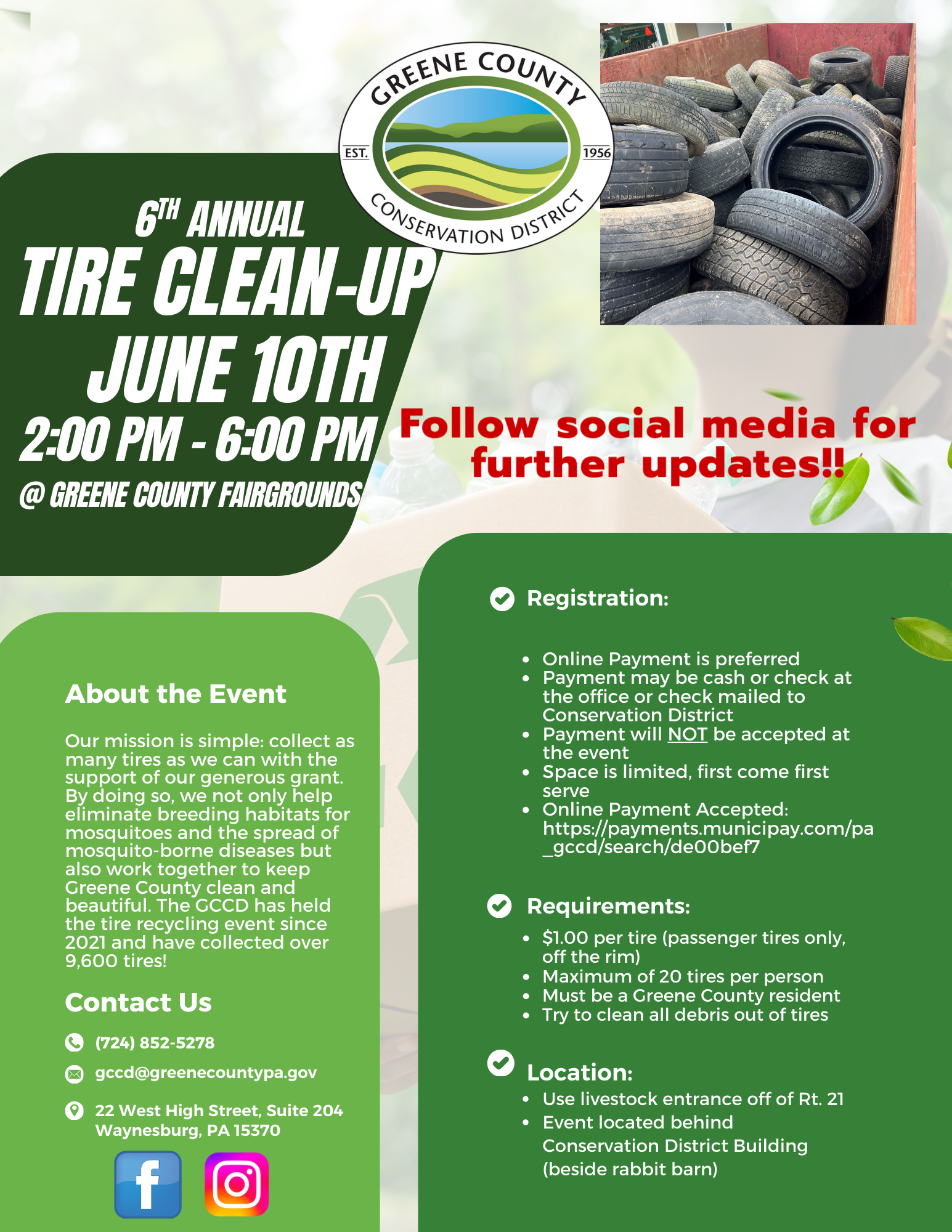 Greene County Conservation District Tire Recycling