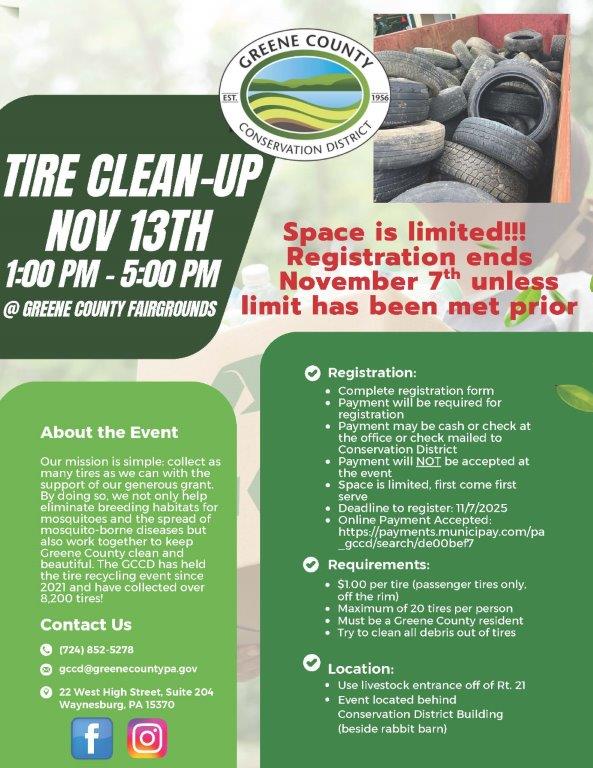 Greene County Conservation District Tire Recycling